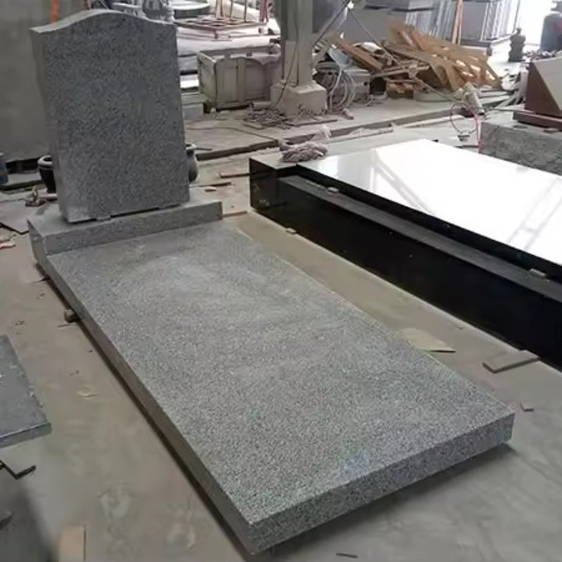 G603 Grey granite Grave Monument Slab Cheap Upright Headstone