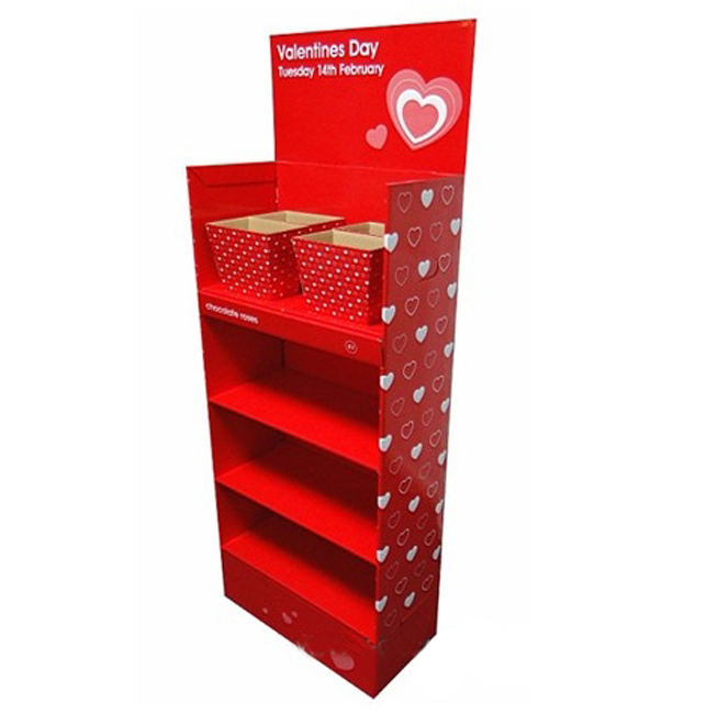 Custom Printed Corrugated Paper Shelf Display Box