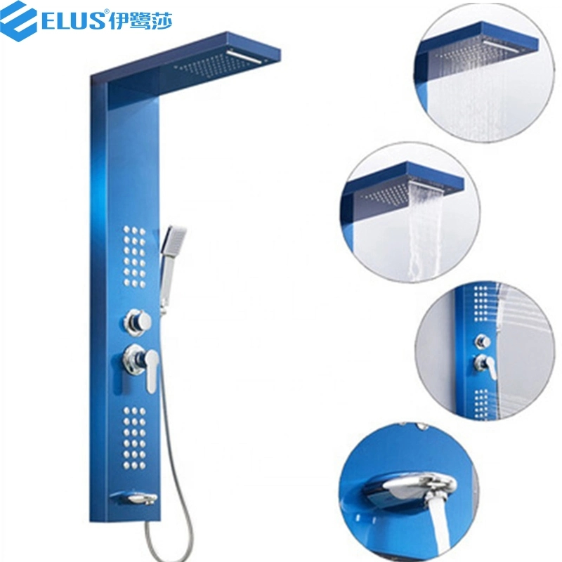 Popular Bathroom Rain Jet Panel Shower Waterfall Smart Shower Panel