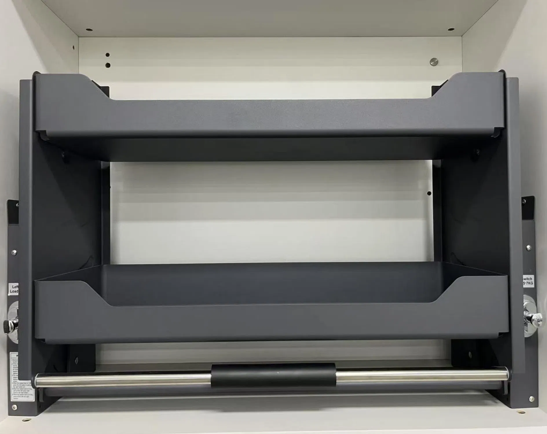 Kitchen Accessories Adjustable Powder Elevator Storage Shelf Lift Down Storage Basket