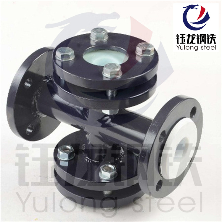 Stainless Steel Water Flow Indicator Circular Rectangular Acrylic Flange Sight Glass Valve