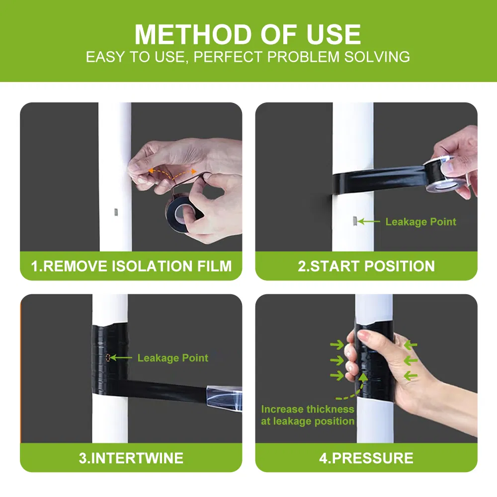 Heavy-Duty Self-Adhesive PVC Pipe Repair Tape for Quick Fixes