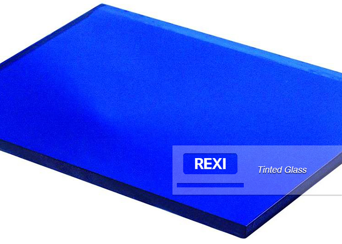 3mm-12mm Ford Lake Dark Blue Tinted Float Reflective Glass, temperable quality