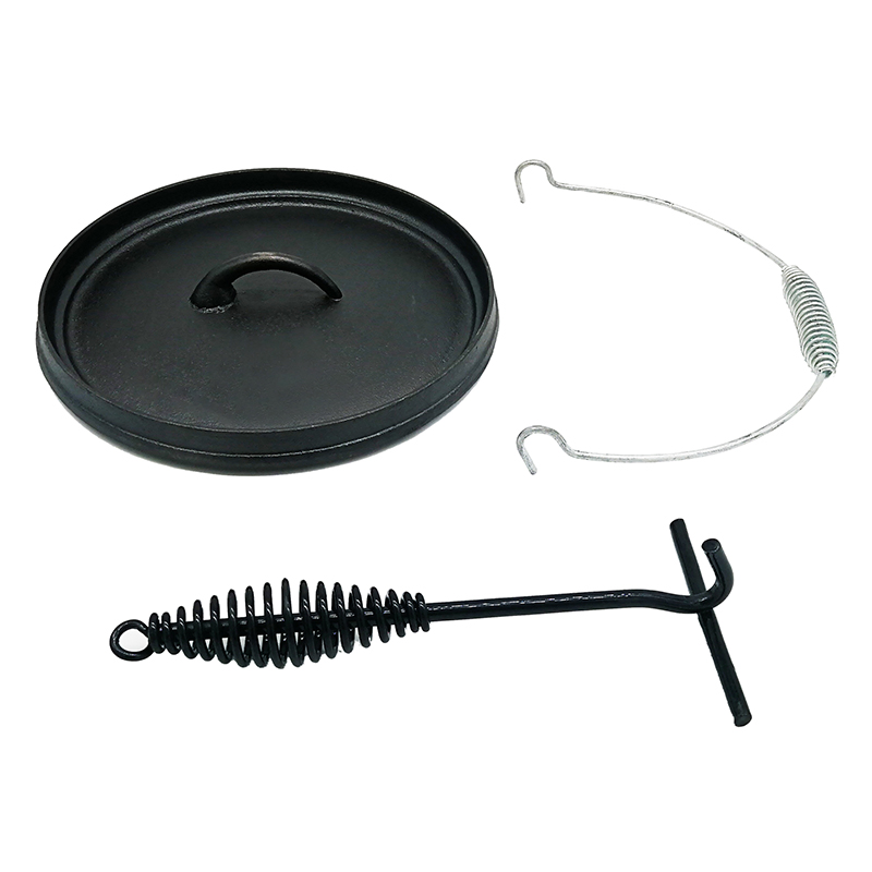 Чугунная жаровня 12 кварт с антипригарным покрытием