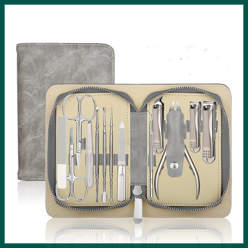 Wholesale Nail Clipper Set, High-Quality 13 Piece Stainless Steel Anti Splash Set