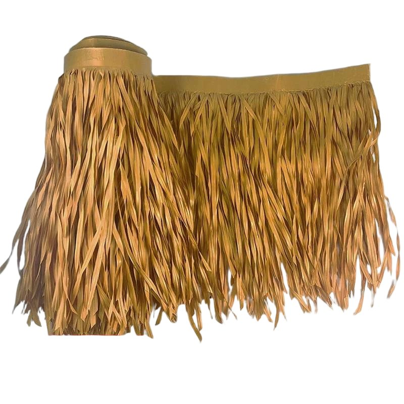 China Manufacturer Custom Long Life Plastic Artificial Synthetic Grass Thatch Roof