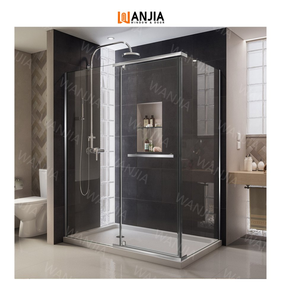 Premium Frameless Tempered Glass Sliding Shower Door for Modern Bathrooms