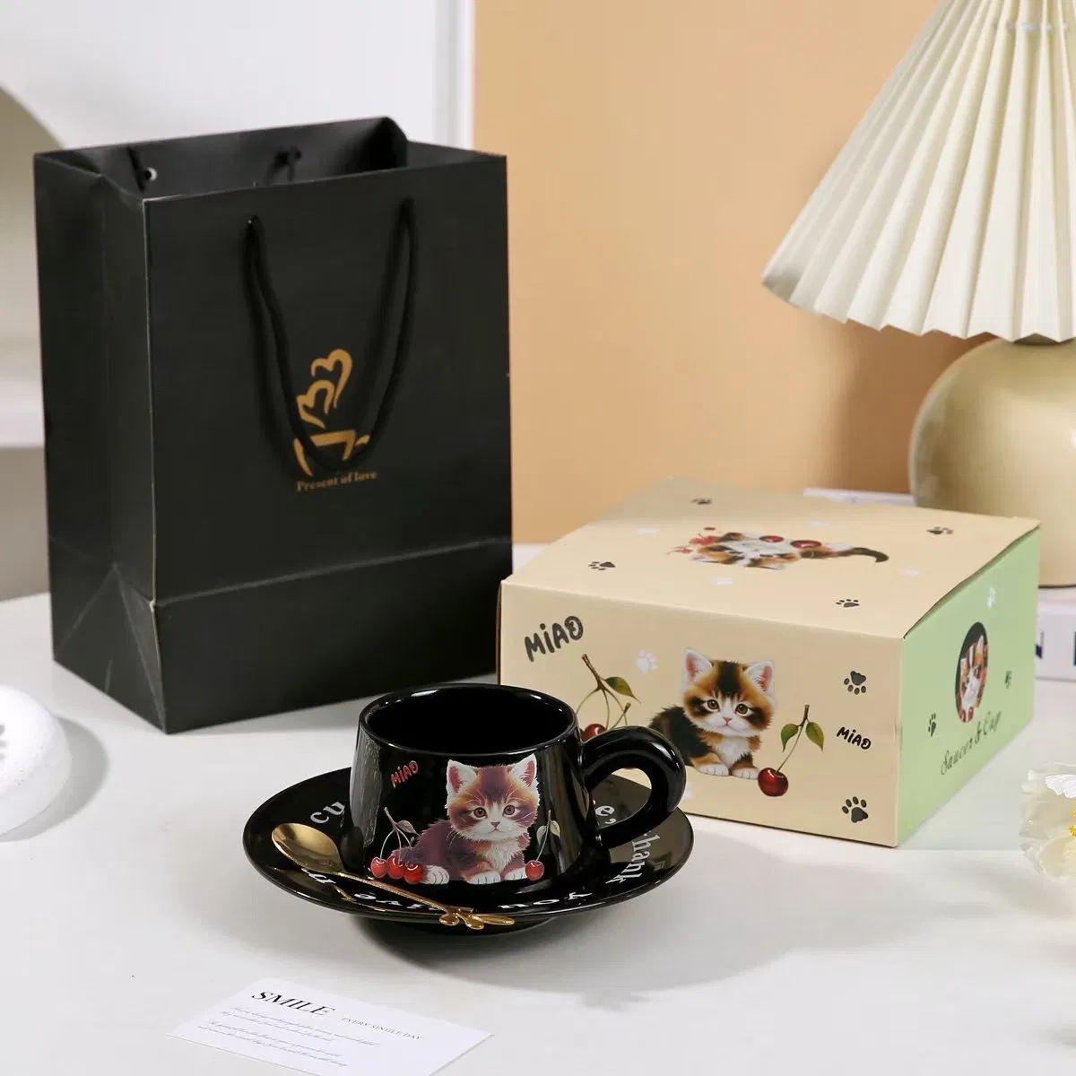 Cartoon Ceramic Mug Sets: Gift, Opening, Anniversary, Wedding