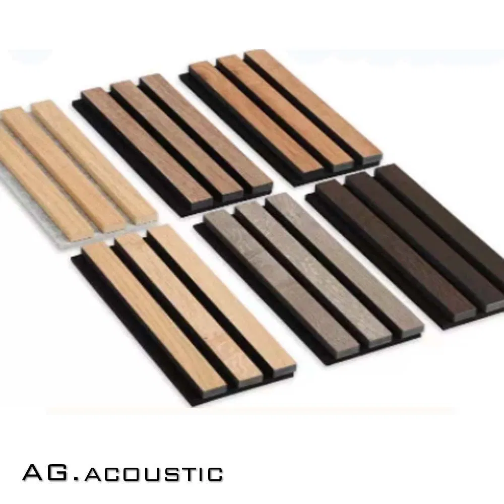AG. Acoustic Acoustic Panel Soundproofing Wooden Veneer Decor Wall Cladding Board for Hotel