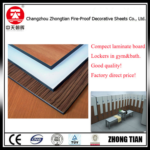 Waterproof Compact Laminated HPL Phenolic Toilet Partitions Cubicles