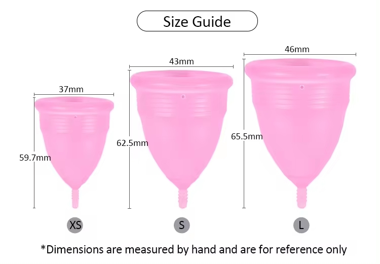 Wholesale Custom Reusable Medical Silicone Menstrual Cup for Female Hygienic Aid
