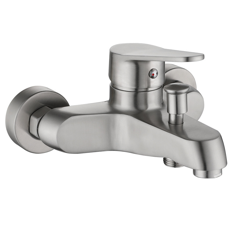 304 Stainless Steel Bathroom Shower Bathtub Mixer Faucet Tap Valve