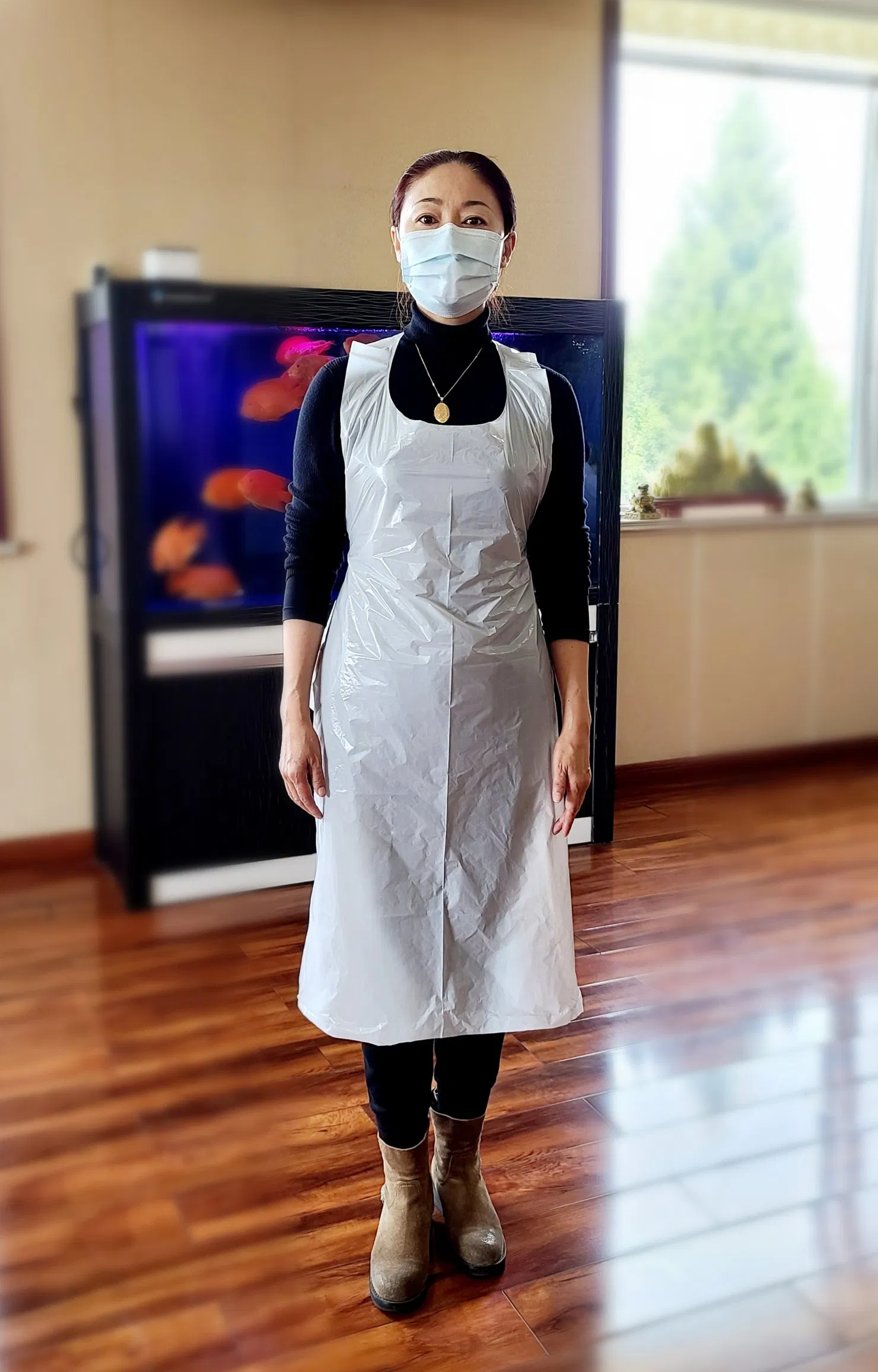 Decompost Apron Polythele HDPE/LDPE Plastic Apron