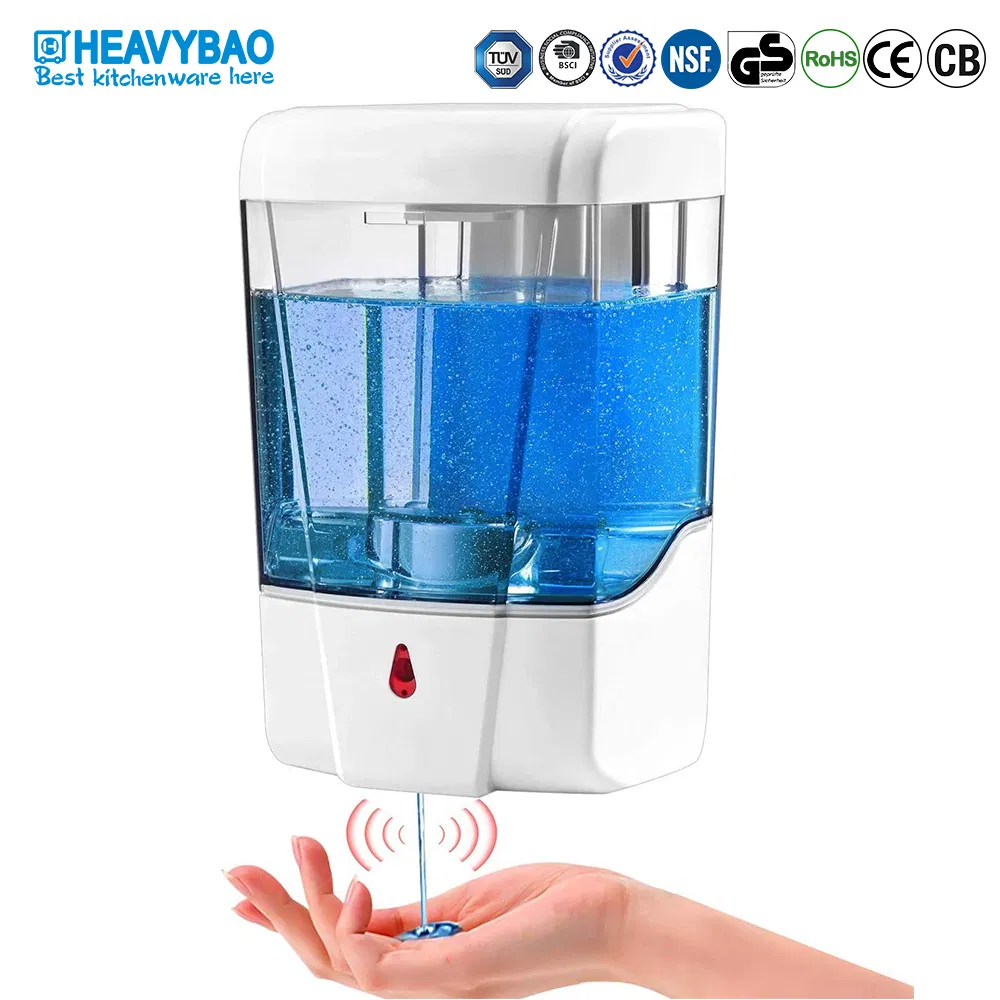 Heavybao Wall Mounted 600ml Non-Touch Automatic Soap Liquid Dispenser