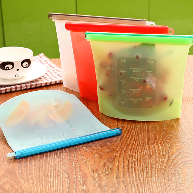 500ml Silicone Food Containers Storage Bag