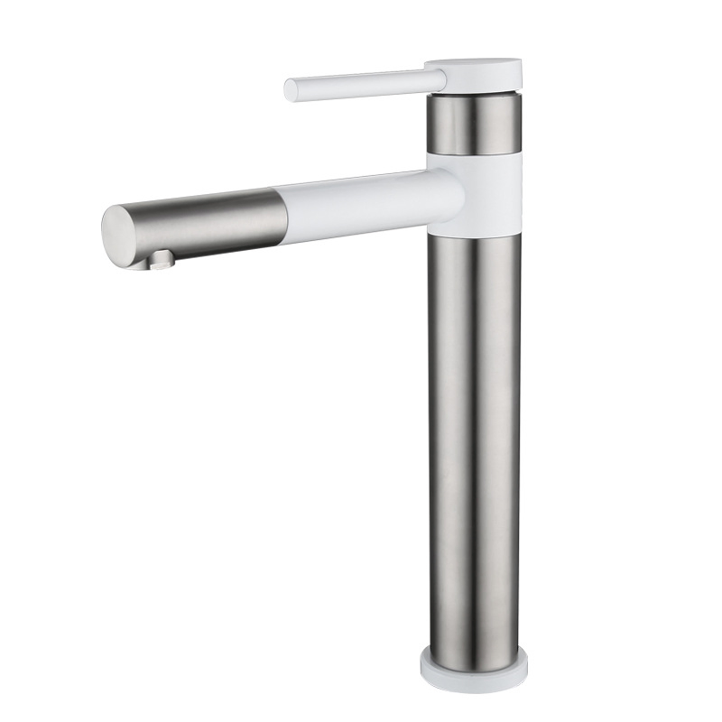 Смеситель для раковины SUS304 с выдвижным изливом, черный