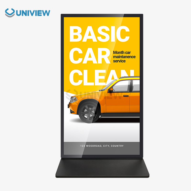 Uniview 75 85 Inch Indoor Floor Standing Kiosk Ultra-Thin Full-Screen Kiosk Ai Interactive 4K LCD Display Digital Signage