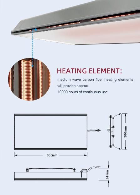 2021 New Designed Glass Panel Heater