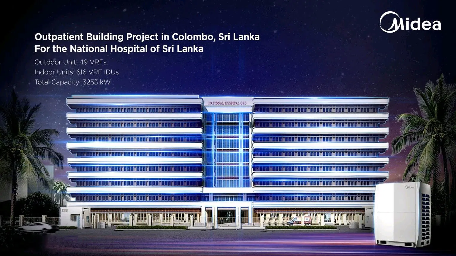 Midea 380-415V 10HP 28kw Precise Oil Control Technology DC Multi Split Air Conditioner