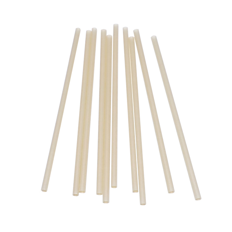 Disposable Bamboo Fiber Straws Eco Friendly Biodegradable Boba Cocktail Drinking Straws