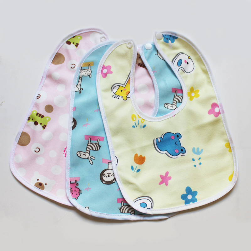 Hot Selling Waterproof Children's Crystal Super Soft Double Layer Dental Bibs