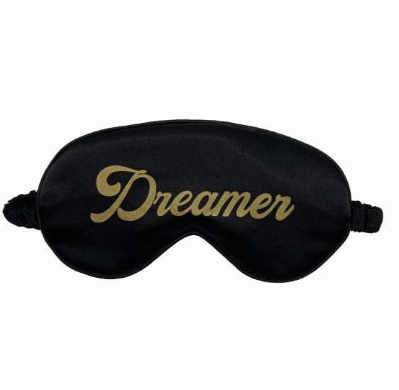 Custom Cheap Satin Sleeping Eye Mask Sublimation Printing Eyeshade Mask for Travel Airline