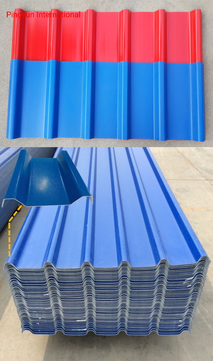 Pingyun Plastic Roofing Tile/ASA Coated PVC Roofing/UPVC Roof Sheet