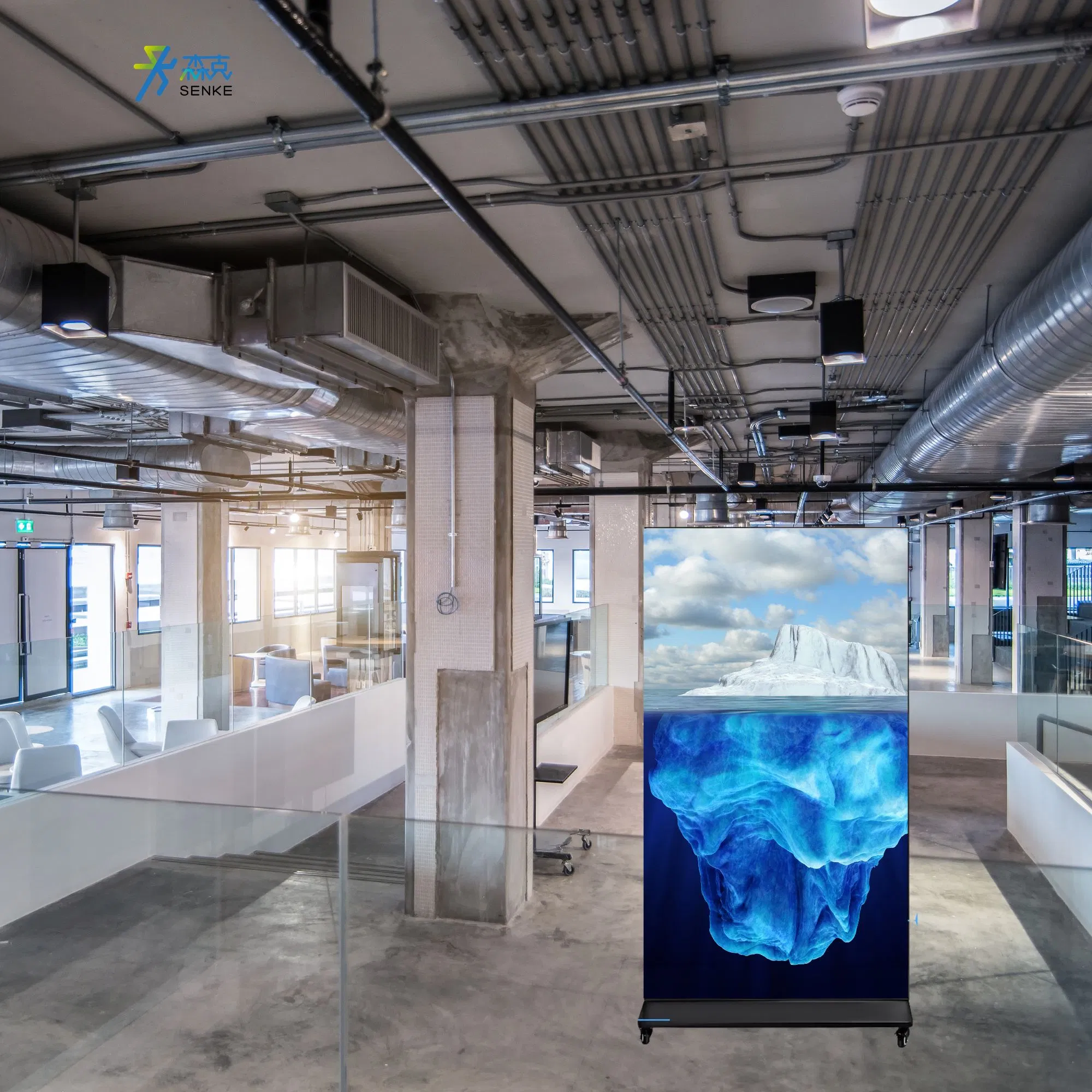 Interactive Non-Touch Screen Digital Signage Advertising Display Kiosk