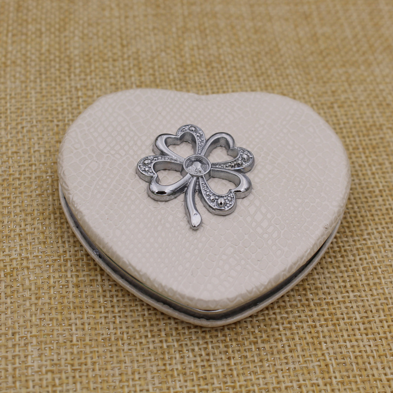Metal Pocket Cosmetic Mirror with Custom Logo Printing/Laser