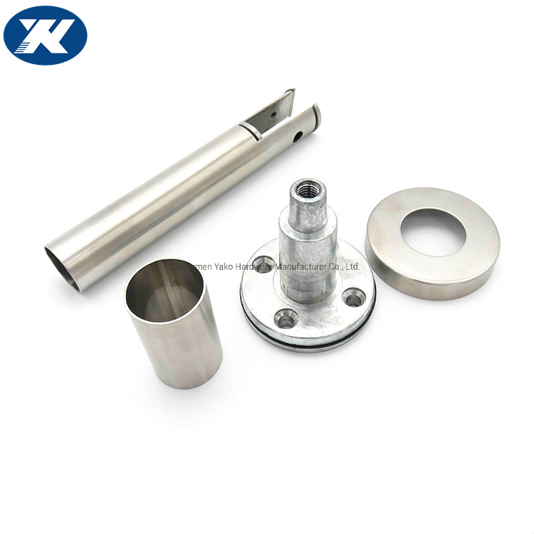 Stainless Steel Toilet Partition Small Wall Mounted Tube Support Washroom Partition Fitting