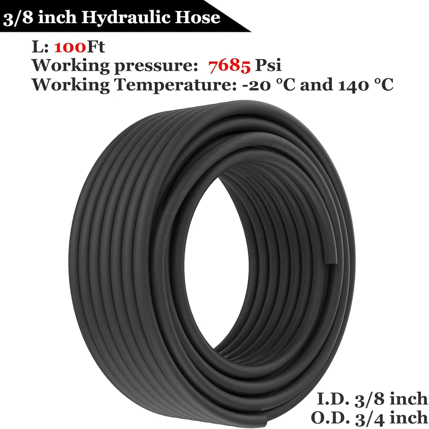 Гидравлический шланг SAE 100 R2AT с обжимными фитингами JIC