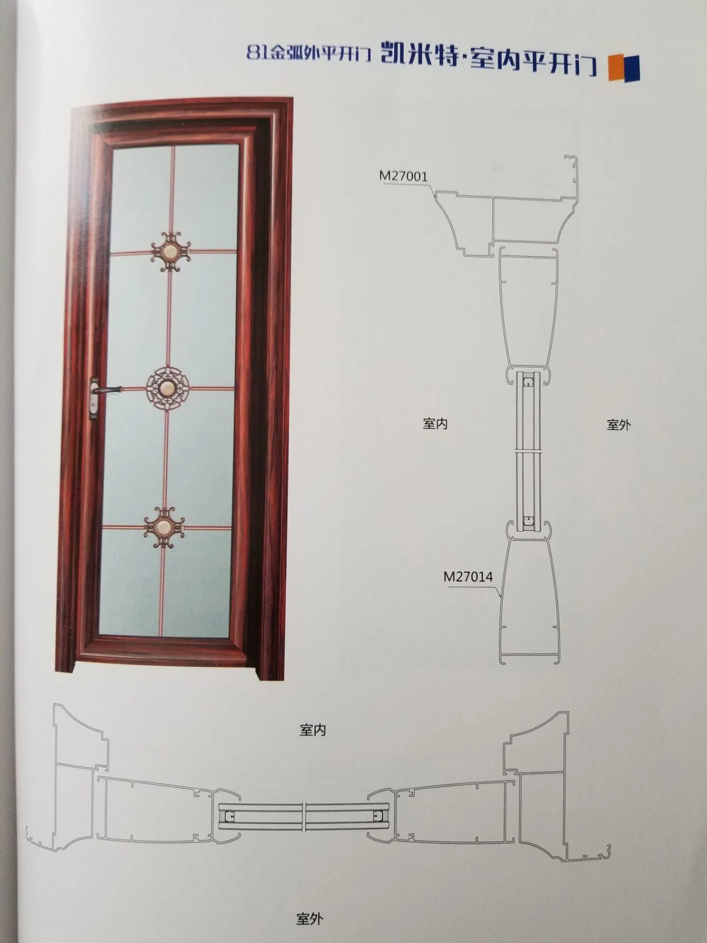 China Supplier Aluminum Profiles Composite Door for Construction Aluminum Door