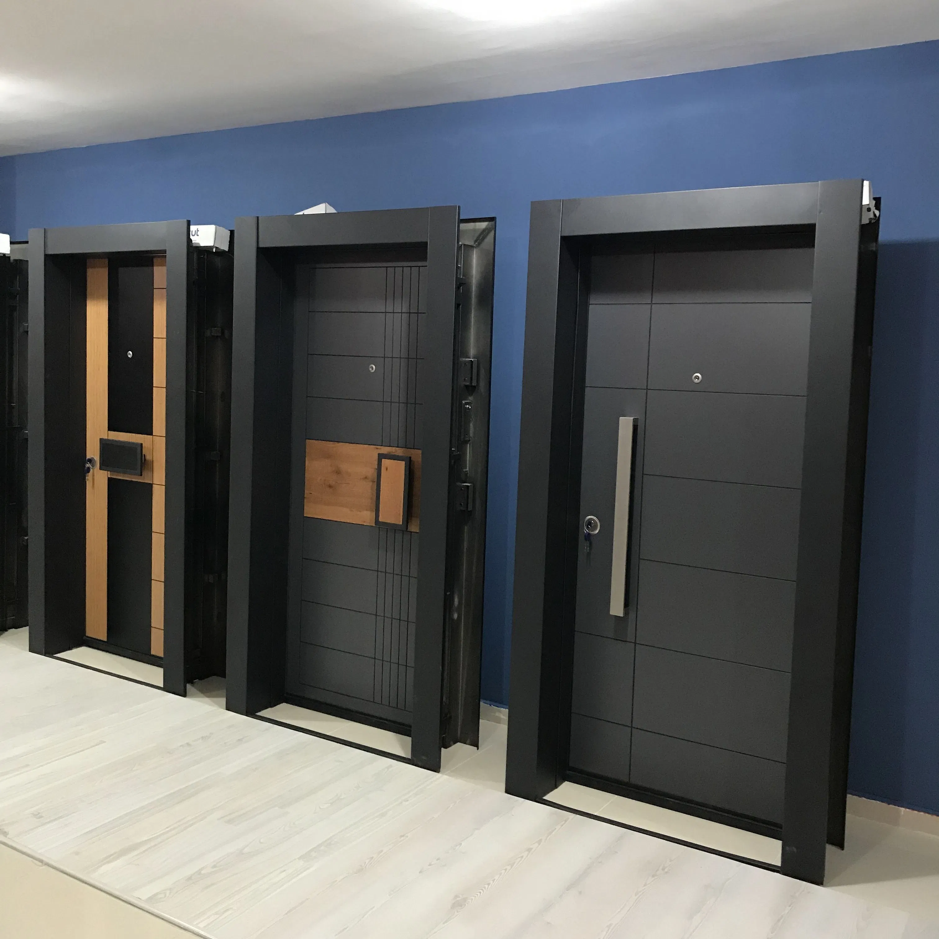 Hitech Exterior Stainless Steel Pivot Door Luxury Design Main Entrance Mental Door Steel Security Front Door Exterior for Home