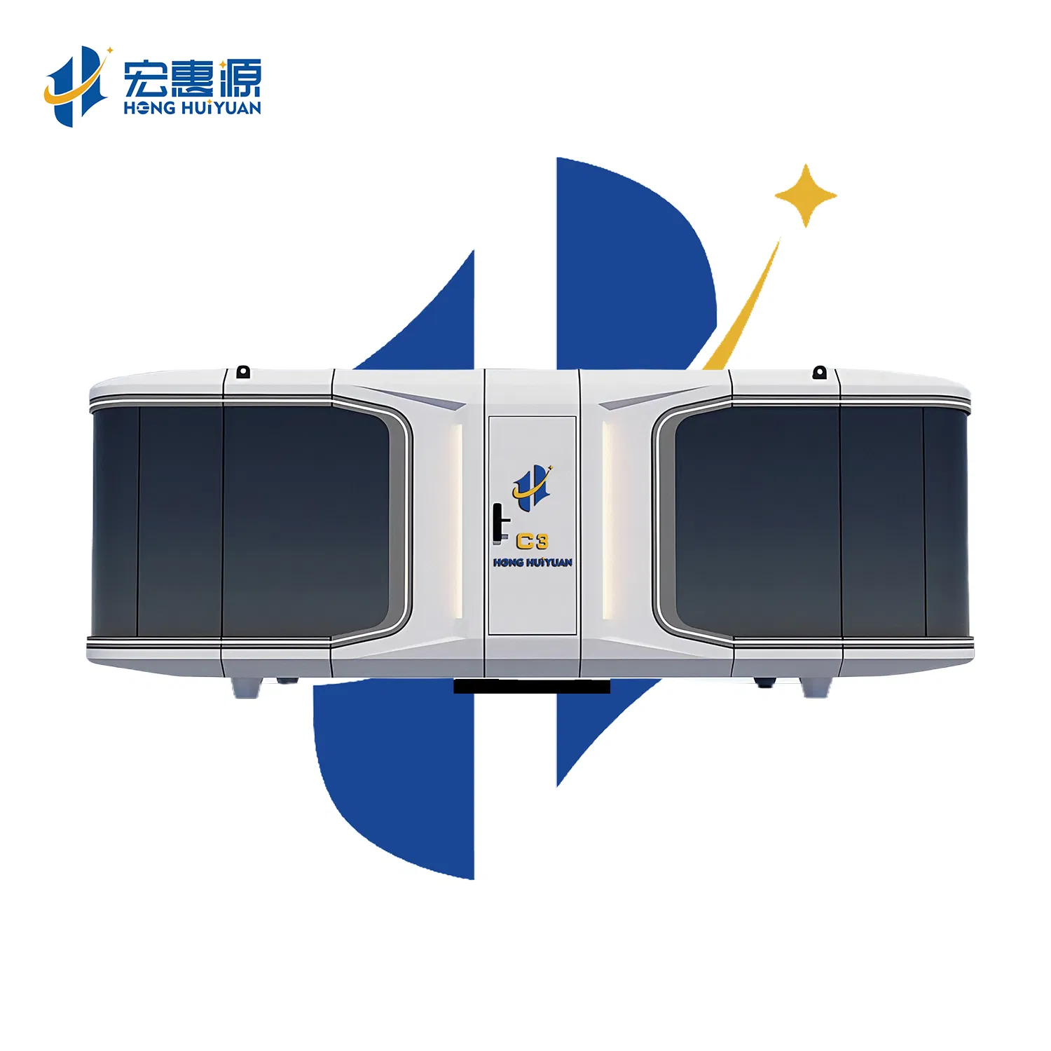 Fireproof Sound-Insulated Steel Space Capsule House Sustainable Low-Energy for Open-Plan Office Scenarios
