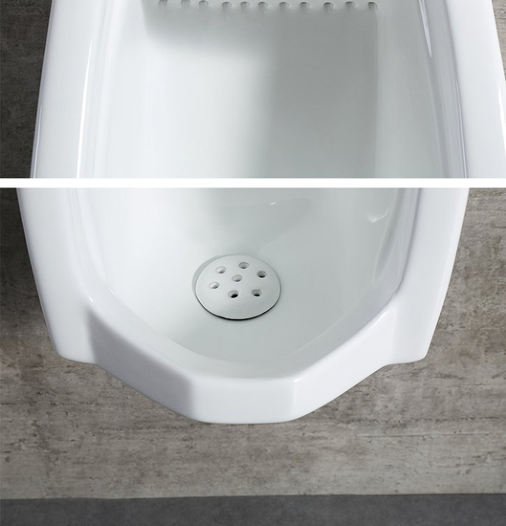 Chaozhou Wholesale Square Ceramic White Wall Hung Urinal Bow