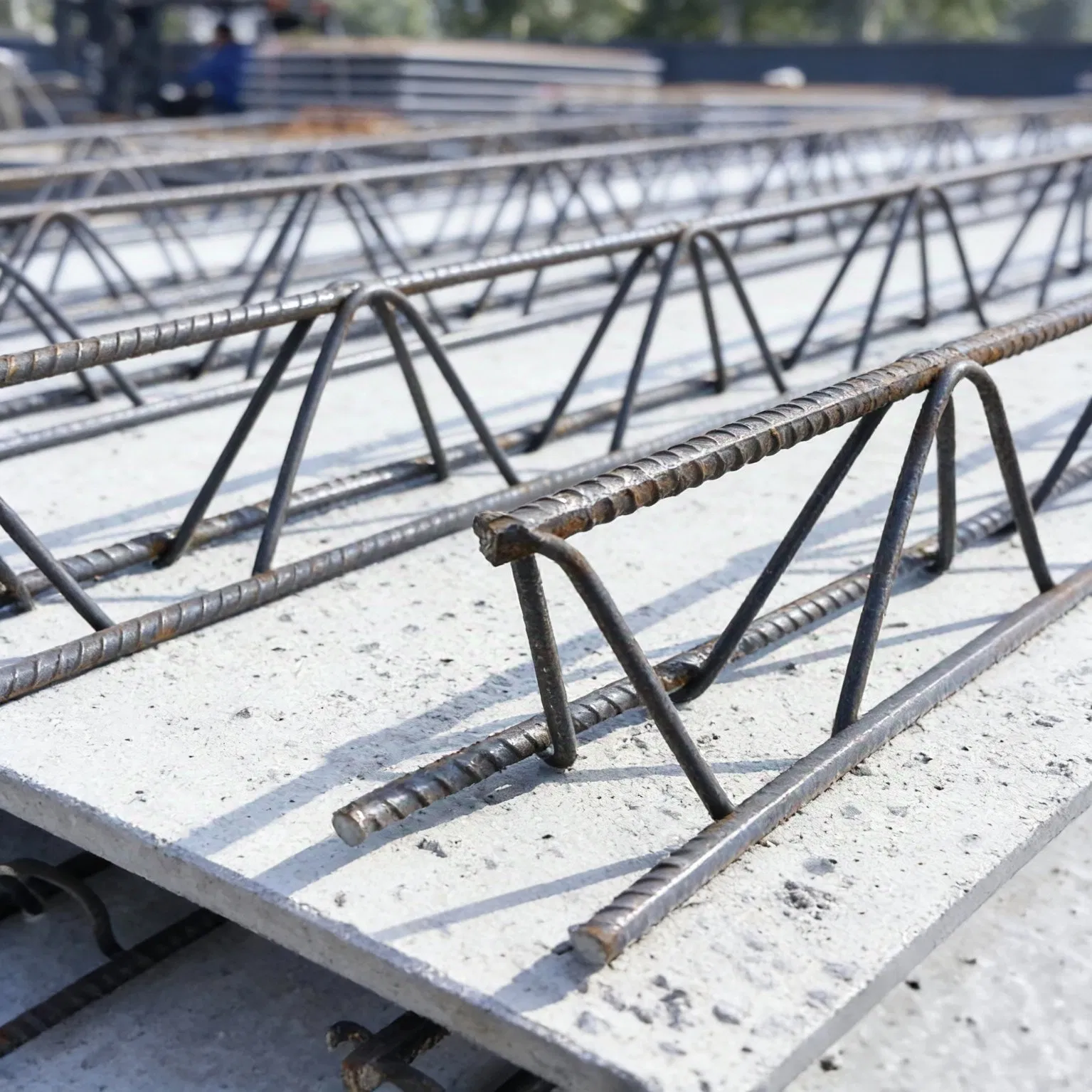 Non-Removable Formwork Reinforced Steel Bartruss Floor Decking for Cast-in-Place Concrete