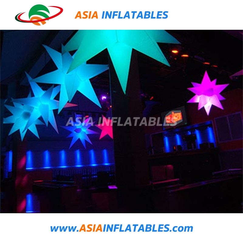 Outdoor Festival Wedding Events Party Decorations Star LED Lights Inflatable Star