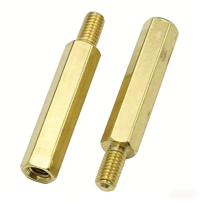 Durable Hexagonal Socket Copper Column with Threaded Design for Enhanced Stability