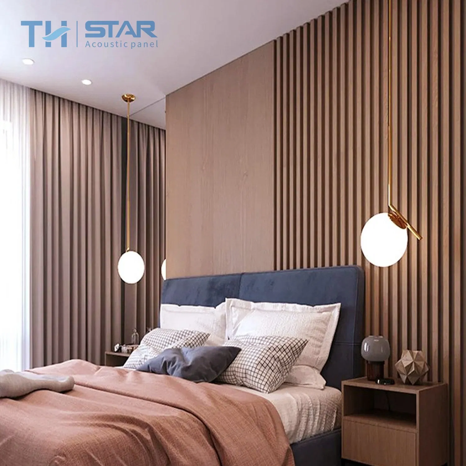 Custom Grille Wood Slats Ceiling Trim Panel Soundproofing Panels