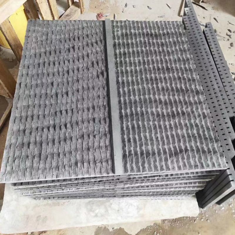 Chiseled Dark Grey/Black Basalt/Andesite /Volcanic Stone for Classic Wall Cladding Panles