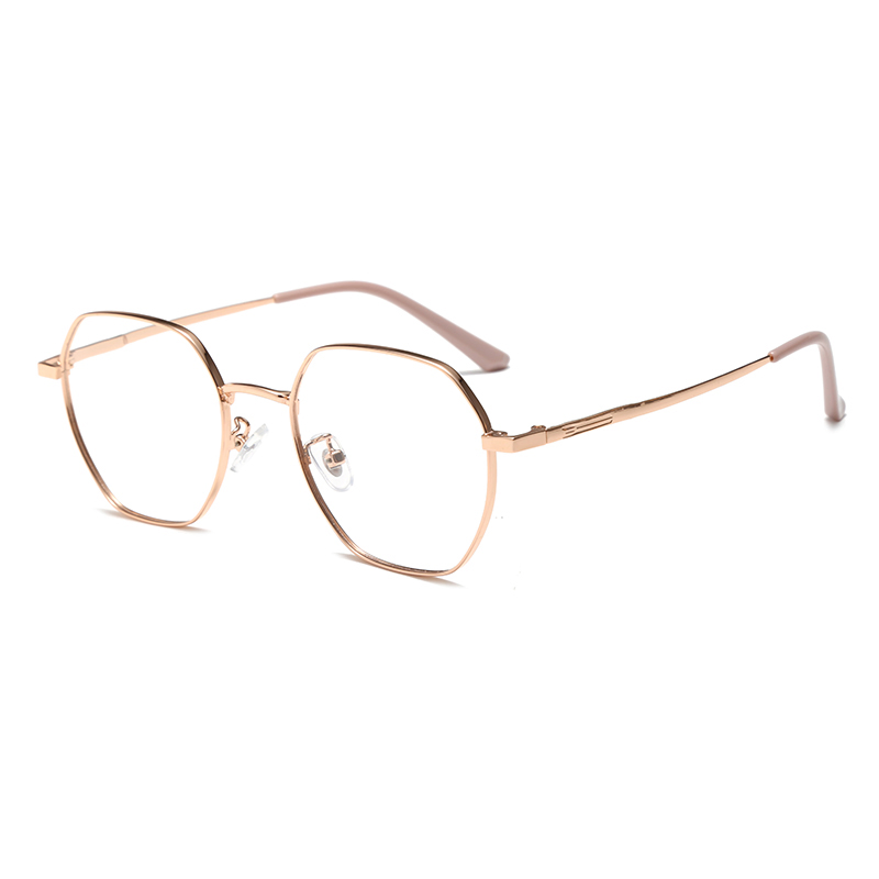 Super Light and Elastic Polygon Frame Comfortable Optical Glasses for Student (JK8505)