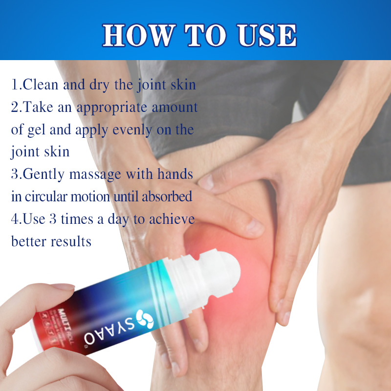 Widely Used Private Label Joint Muscle Therapy Hydrogel Pain Relief Gel Pain Relieving Roll-on for Muscle Pain Relief