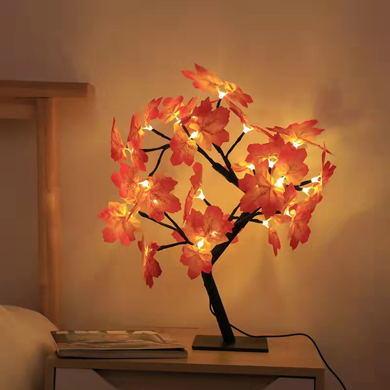 Romantic Rose Flower Night LED Light Wedding Bedroom Indoor Decoration Table Lamp