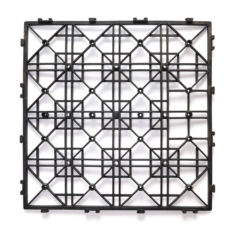 Snap-in Easy Click Recycled Grid Design Interlock Decking Plastic Base