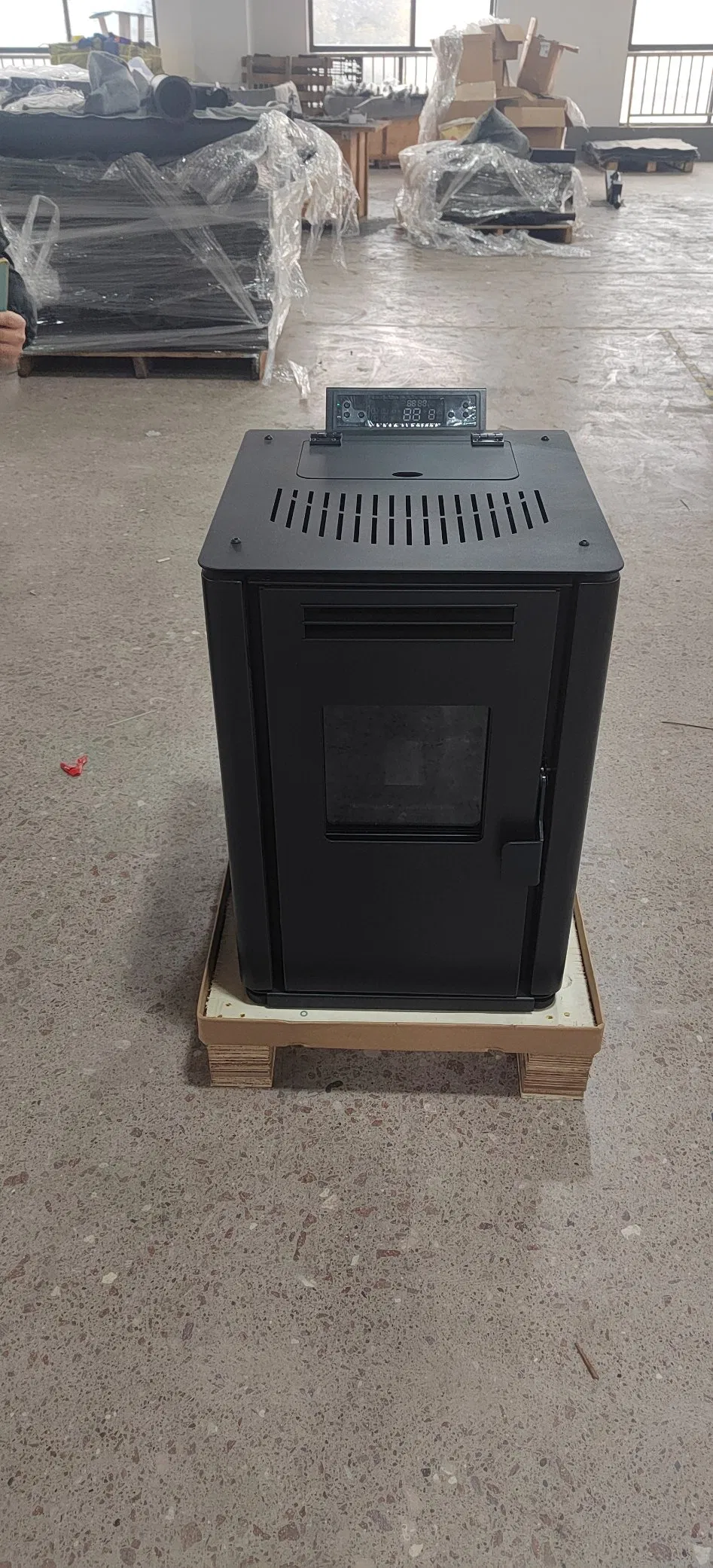 Дровяная печь на пеллетах 40-60 м² без электричества