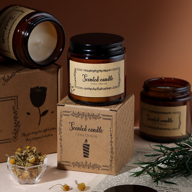 Private Label Handmade Natural Soy Wax Long Burn Time Decorative Jar Scented Candle