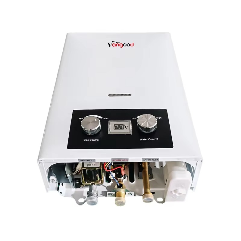 High Quality Custom Villa Natural Gas Geyser Wall Mounted Tankless Gas Water Heater 6L