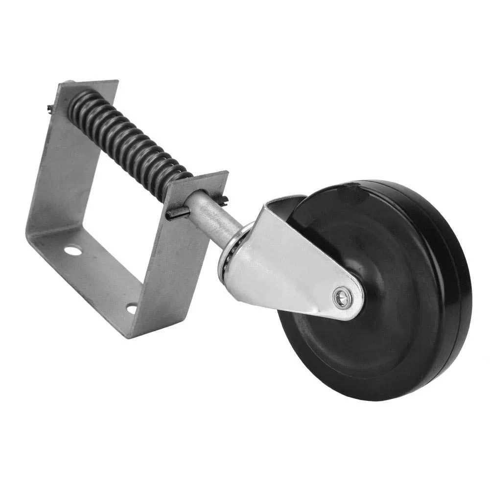 Rubber Gate Wheel Spring Loaded Swivel Caster Heavy Duty Wheels