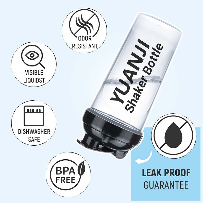 Спортивная бутылка-шейкер с логотипом и шариком