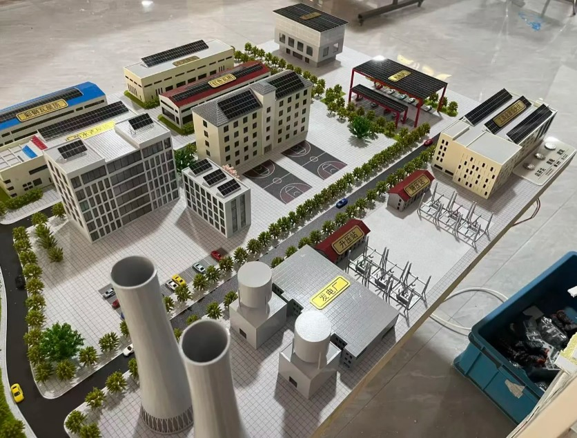 Photovoltaic Building Planning Sand Table Model Industrial Plant Construction Model Making